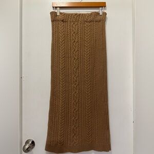 Ralph Lauren Camel Cashmere Pencil Skirt Sz M